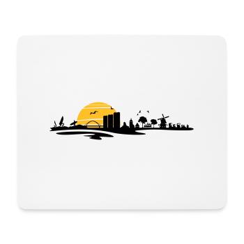 Skyline - Küste Fehmarn - Mousepad (Querformat) - Weiß - Vorne