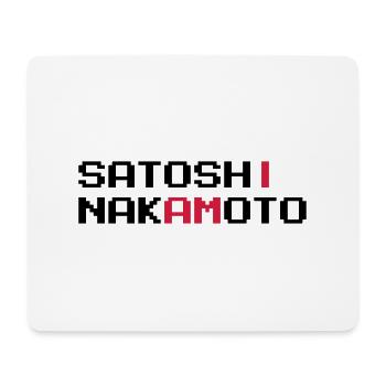 Ich bin Satoshi Nakamoto - Mousepad (Querformat) - Weiß - Vorne