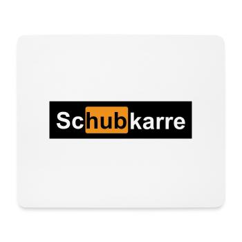 schHUBkarre - Mousepad (Querformat) - Weiß - Vorne