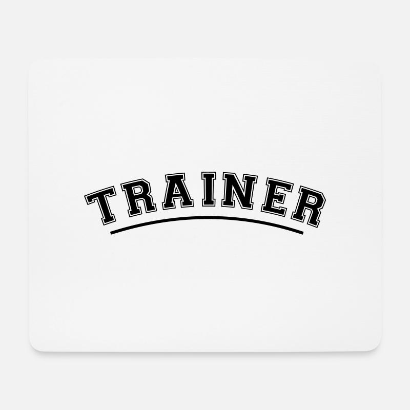 Trainer - Mousepad (Querformat) - Weiß
