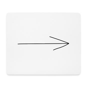 Arrow right - Mouse Pad (horizontal) - white - Front
