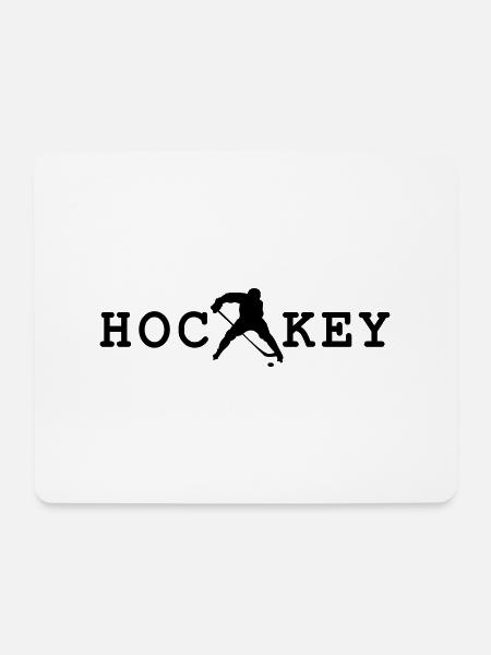 hockey - Mousepad (Querformat) - Weiß