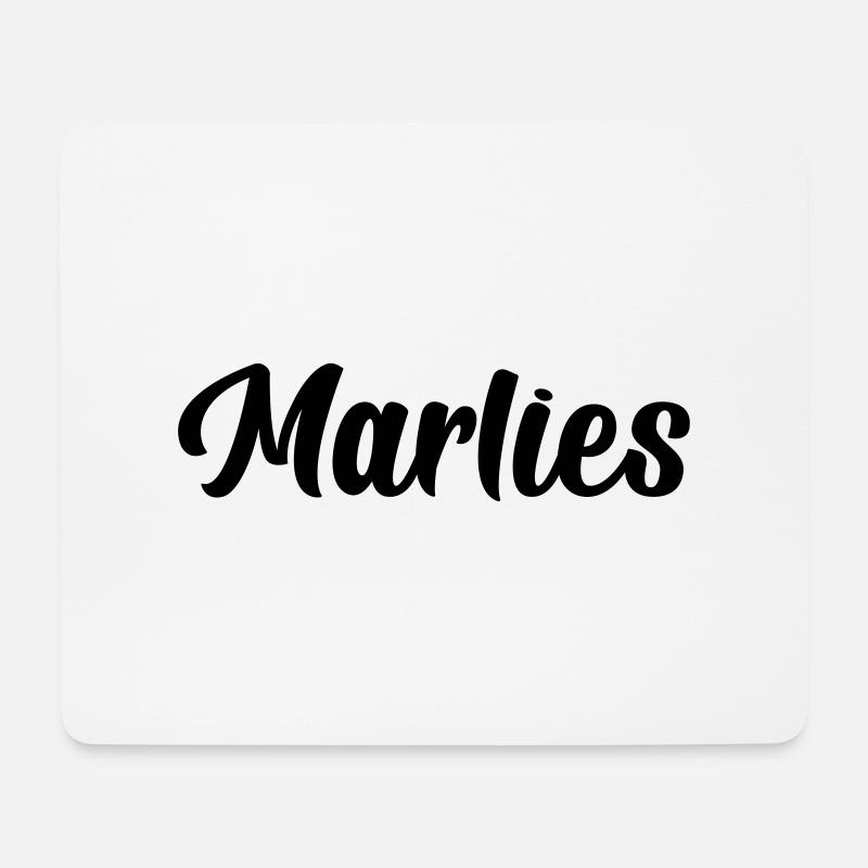 Marlies - Mousepad (Querformat) - Weiß