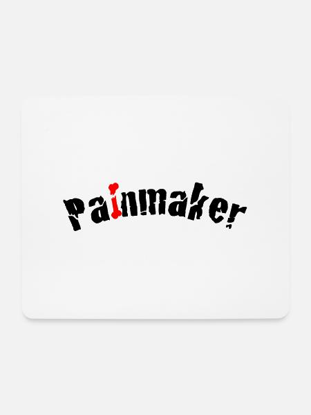 Painmaker aka Physiotherapeut - Mousepad (Querformat) - Weiß