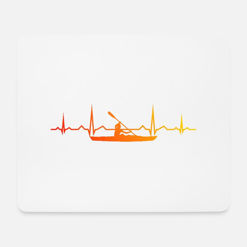 Damen Kajak Herren Kajakfahren Kayak Kanu - Mousepad (Querformat) - Weiß