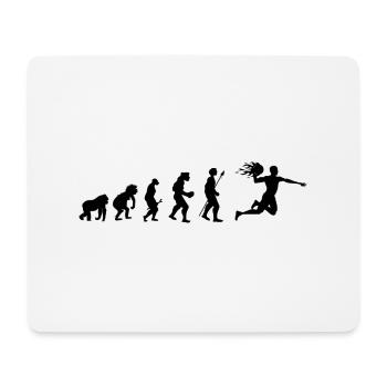 Handball évolution idée cadeau - Tapis de souris (format paysage) - blanc - Devant