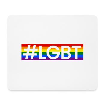 #LGBT - Tapis de souris (format paysage) - blanc - Devant