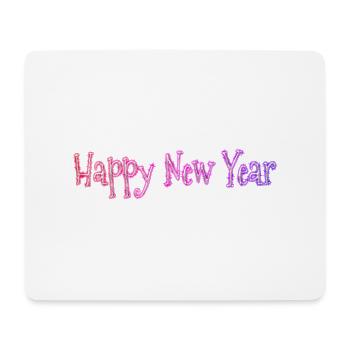 Happy New Year - Mousepad (Querformat) - Weiß - Vorne