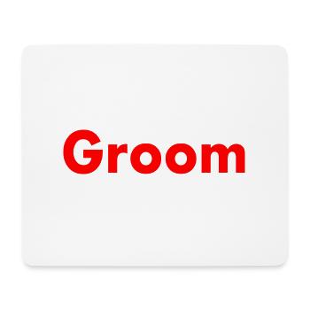 Groom - Tapis de souris (format paysage) - blanc - Devant