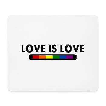 Love is love - Mousepad (Querformat) - Weiß - Vorne