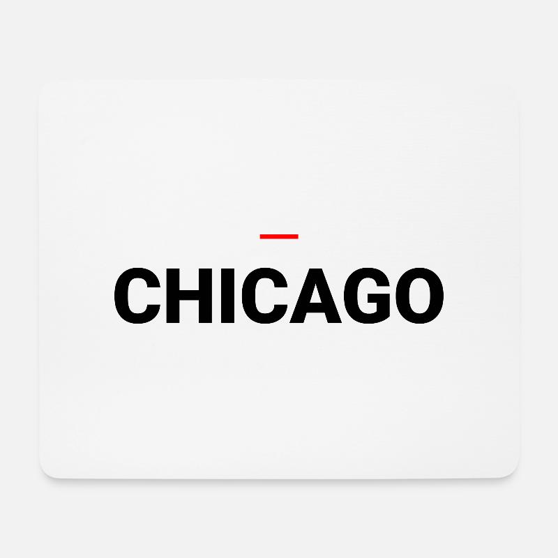 CHICAGO - Tapis de souris (format paysage) - blanc