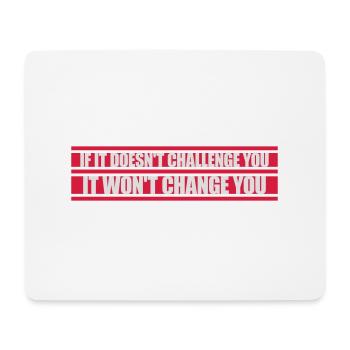 Workout Fitness Motivation Quote - Mouse Pad (horizontal) - white - Front