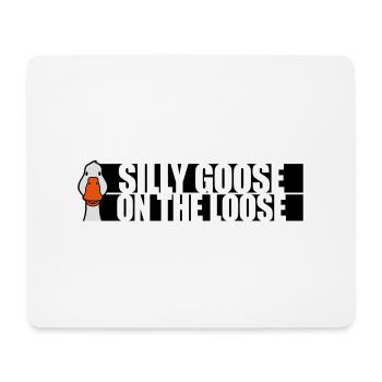 goose on the loose - Mousepad (Querformat) - Weiß - Vorne