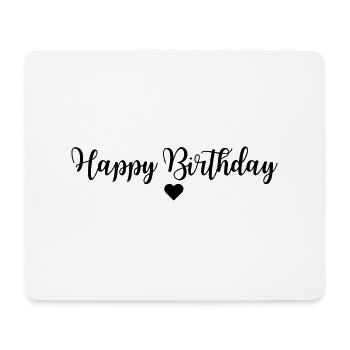 Bon anniversaire - Tapis de souris (format paysage) - blanc - Devant