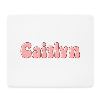 Nom Fille Caitlyn Rétro Prénom Caitlyn Couple - Tapis de souris (format paysage) - blanc - Devant