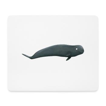 pilot whale - Mouse Pad (horizontal) - white - Front