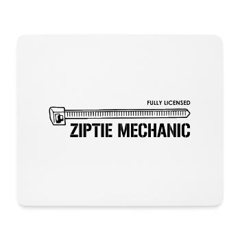 Ziptie Mechanic Car Lover Car Mechanic Vehicle Tec - Mouse Pad (horizontal) - white - Front