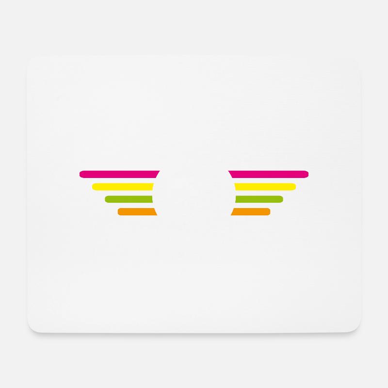 Ich bin ein Stern mit Flügel - Mousepad (Querformat) - Weiß