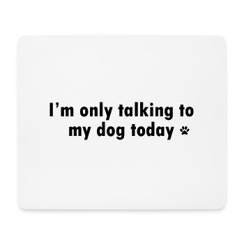 Dog Hund - Mousepad (Querformat) - Weiß - Vorne