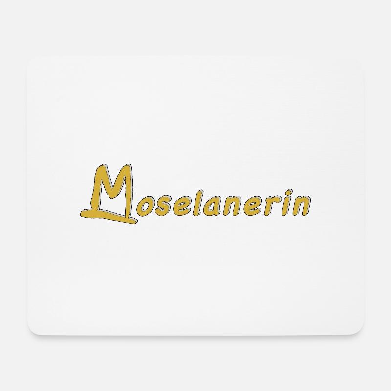 Moselanerin gold - Mousepad (Querformat) - Weiß