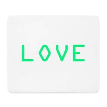 Love - Mousepad (Querformat) - Weiß - Vorne
