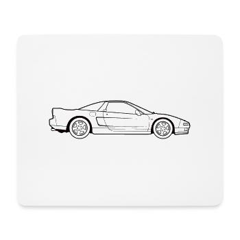 NA1 black - Mouse Pad (horizontal) - white - Front