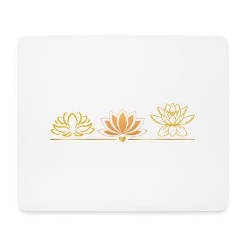 Blume des Lebens - Mousepad (Querformat) - Weiß - Vorne