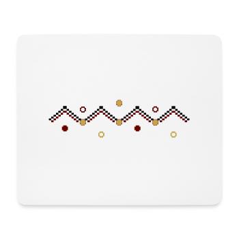 design original berbère - Tapis de souris (format paysage) - blanc - Devant