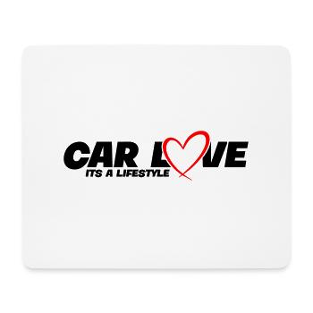 Car Love - Its a Lifestyle - Mousepad (Querformat) - Weiß - Vorne