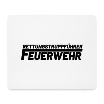 Rettungstruppführer freiwillige Feuerwehr - Mousepad (Querformat) - Weiß - Vorne