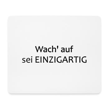 Motivations Shirt, Yoga Shirt, sein Einzigartig - Mousepad (Querformat) - Weiß - Vorne