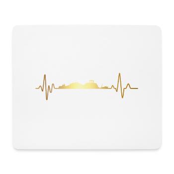 Heartbeat Greece - Mouse Pad (horizontal) - white - Front
