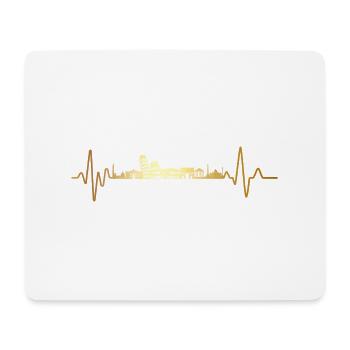 Heartbeat Italien - Mousepad (Querformat) - Weiß - Vorne