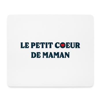 Le Petit Cœur De Maman - Tapis de souris (format paysage) - blanc - Devant