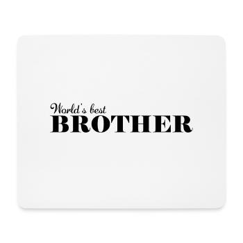 Best brother in the world - Mouse Pad (horizontal) - white - Front