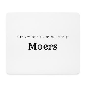 Moers Koordinaten - Mousepad (Querformat) - Weiß - Vorne