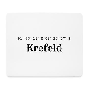 Krefeld coordinates - Mouse Pad (horizontal) - white - Front