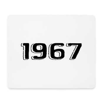 Vintage 1967 Born Birthday Retro 1967 - Mouse Pad (horizontal) - white - Front