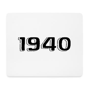 Vintage 1940's Born Birthday Retro 1940's - Mouse Pad (horizontal) - white - Front