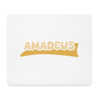 First name Amadeus - Mouse Pad (horizontal) - white - Front