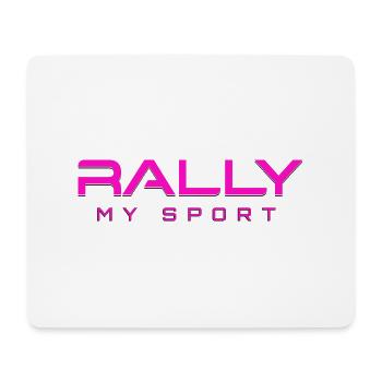 Rally my Sport 2 pink schwarz - Mousepad (Querformat) - Weiß - Vorne