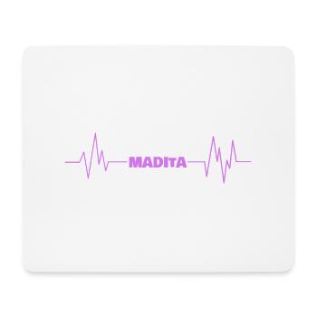 First name Madita - Mouse Pad (horizontal) - white - Front