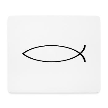 Fish - Mouse Pad (horizontal) - white - Front