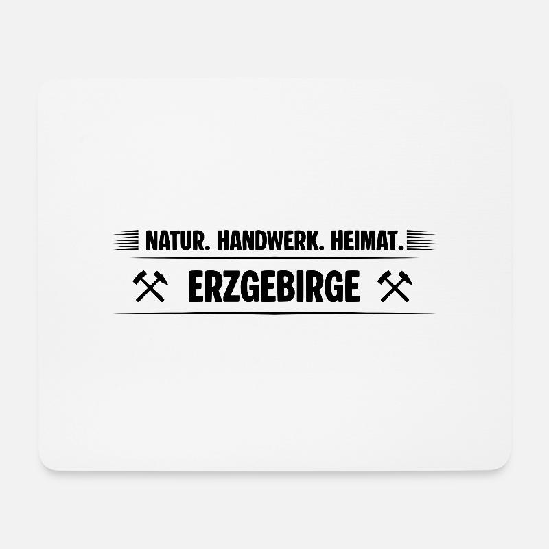 Erzgebirge Handwerk - Mousepad (Querformat) - Weiß
