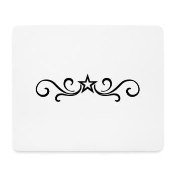 Ornament Element Linie - Mousepad (Querformat) - Weiß - Vorne