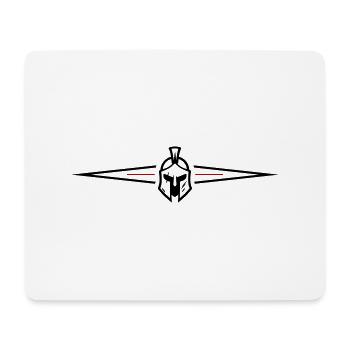 Symbole spartiate Ligne Gladiateur - Tapis de souris (format paysage) - blanc - Devant