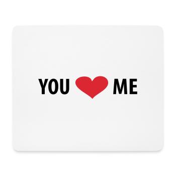 You love Me - Mousepad (Querformat) - Weiß - Vorne