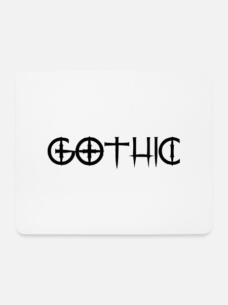gothic - Mousepad (Querformat) - Weiß