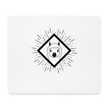 LAMA - LLAMA - Mousepad (Querformat) - Weiß - Vorne