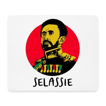 Haile Selassie - King of the Kings - Reggae Rasta - Mouse Pad (horizontal) - white - Front